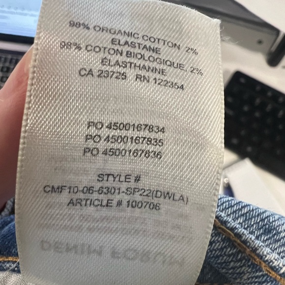 Denim Forum The Twiggy 60's High Rise Flare Aritzia Size - Picture 6 of 11